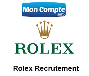 rolex recrutement|Rolex jobs switzerland.